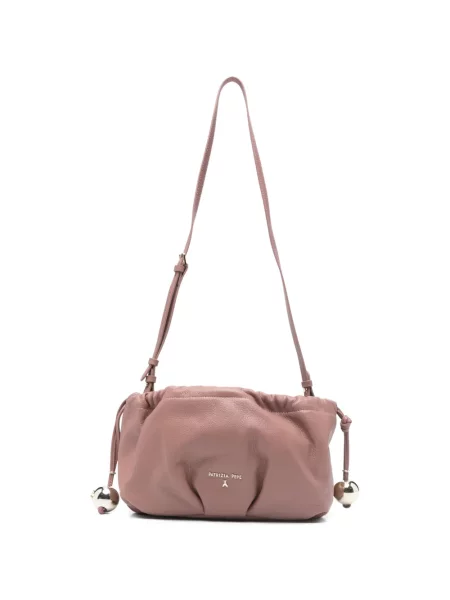 Kopertówka Patrizia Pepe skórzana różowa