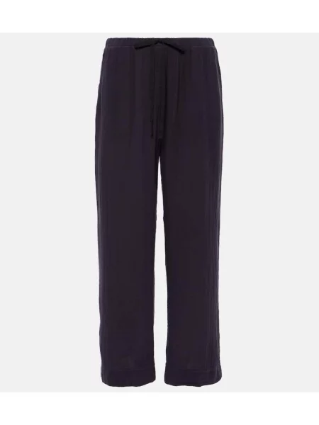 Pantaloni Velvet de catifea albastru