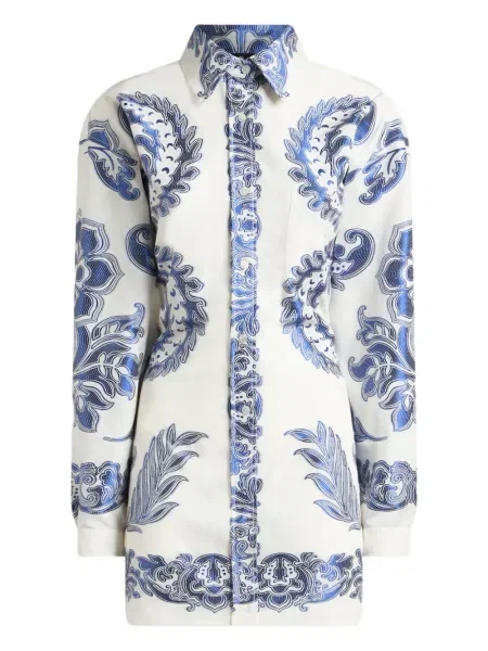 Cămașă Etro cu model floral cu imagine alb