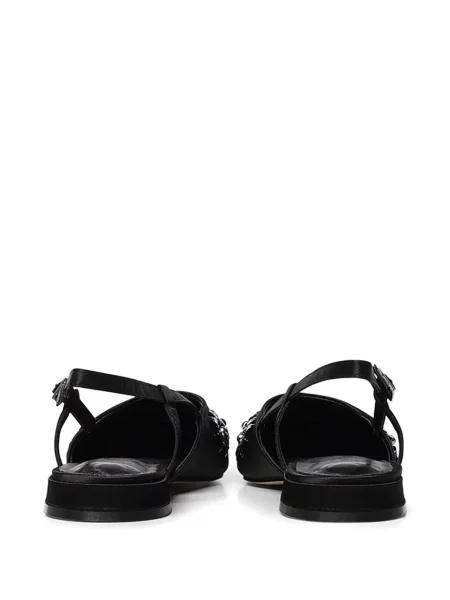 Pantofi cu toc V°73 fără toc cu mărgele negru