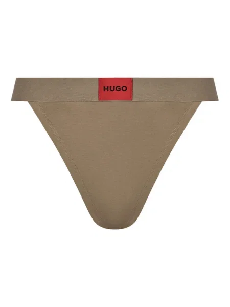 HUGO Бикини тип прашка String Red Label Кафяв червено