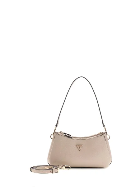 Guess Ročna torba Noelle II Mini Bež siva