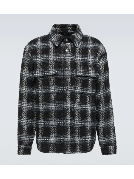 Kostkovaná košile Amiri černá