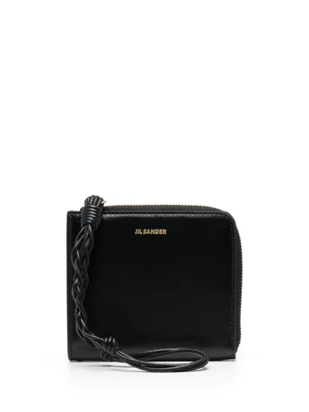 Portofel Jil Sander din piele negru