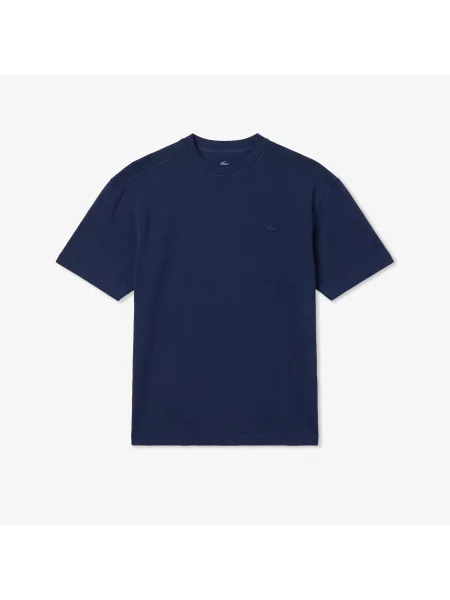 Lacoste T-Shirt O Luźnym Kroju granatowy