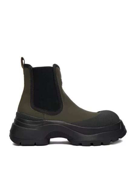 Kotníková obuv s elastickým prvkem Hunter khaki