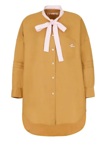 Cămașă Marni cu broderie galben