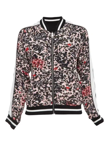 Geacă Zadig&voltaire cu imagine cu imprimeu abstract negru