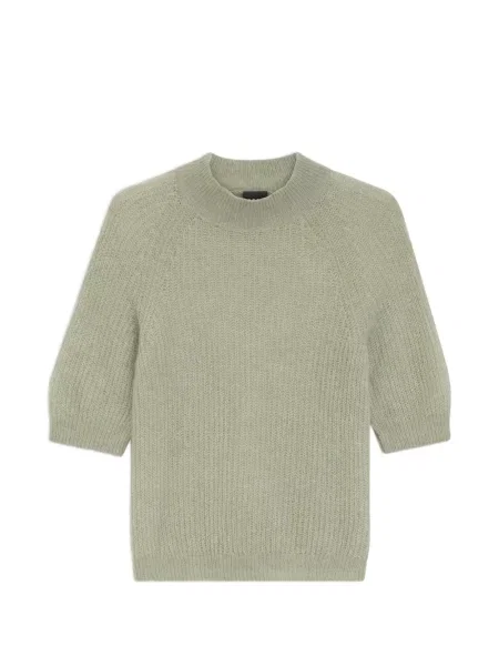 Pulover Boss din lână alpaca verde