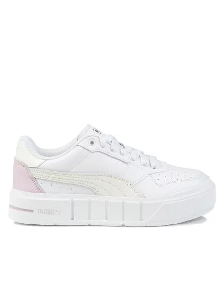 Buty sportowe platformy Puma CALI COURT LTH WNS białe