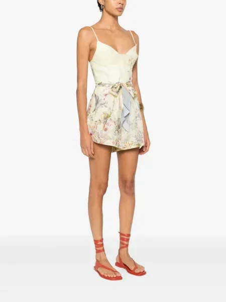 Kombinezon Zimmermann w kwiatki żółty