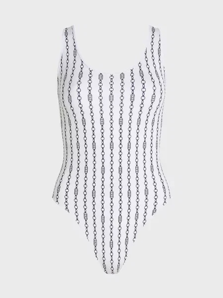 Суцільний купальник Tommy Hilfiger білий