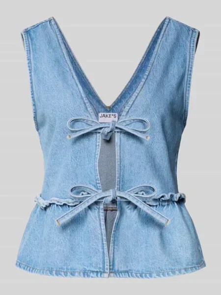 Kamizelka w stylu denimu Jake*s Studio Woman błękitna