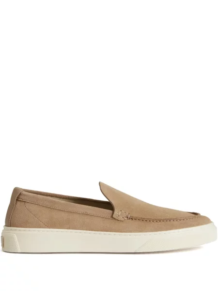 Pantofi loafer Woolrich din piele de căprioară slip-on