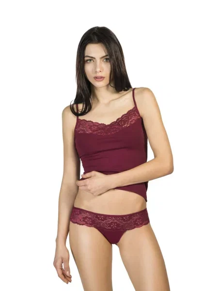 Труси Uniconf бавовна/поліамід бордовий