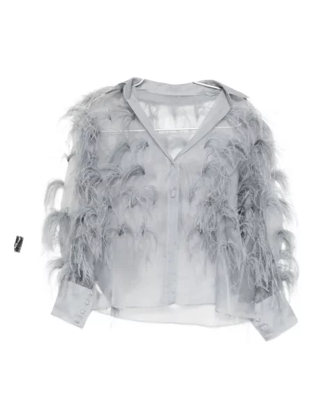 Długa koszula Isabel Sanchis z długim rękawem szara