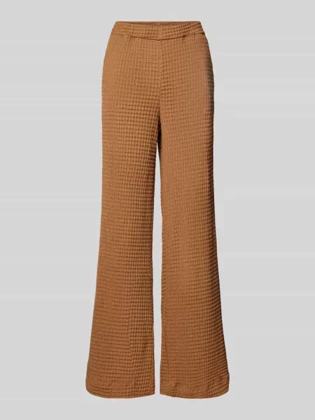 Spodnie materiałowe o rozkloszowanym kroju z fakturowanym wzorem Jake*s Collection