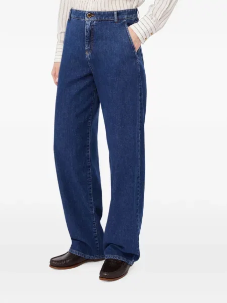 Blugi cu picior larg Max Mara albastru