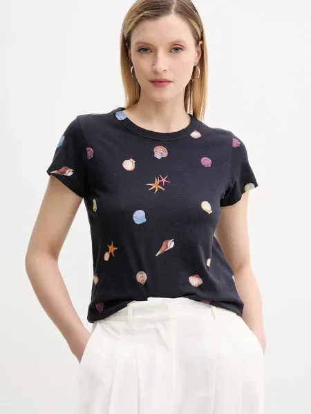 Rag & Bone tricou din bleumarin