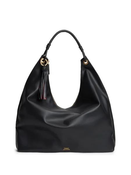 Geanta crossbody Tommy Hilfiger din piele negru