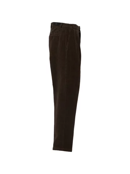 Pantaloni Briglia 1949 de catifea cord maro