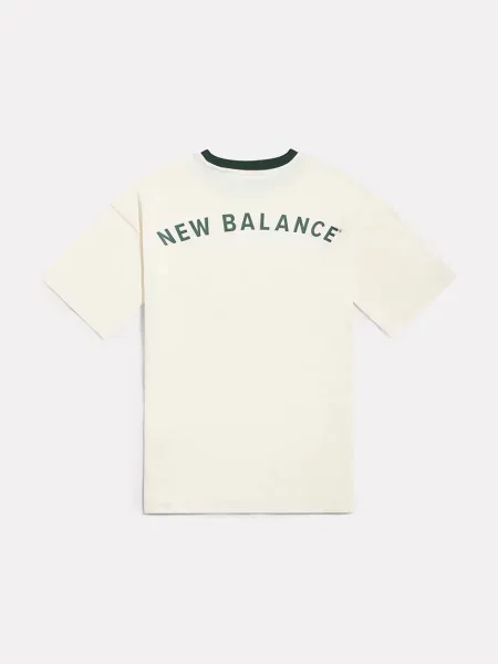 New Balance majica za djecu od pamuka bež