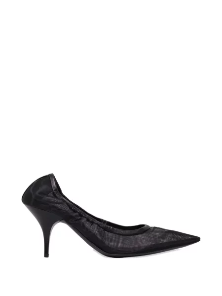 Pantofi cu toc Miu Miu plasă negru