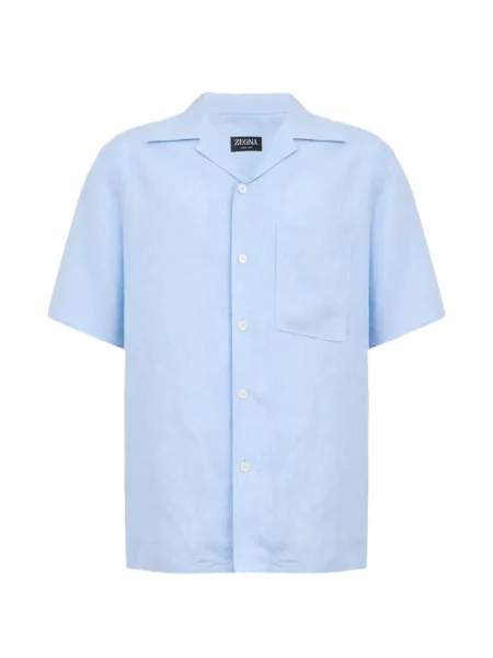 Scurt cămașă Zegna albastru