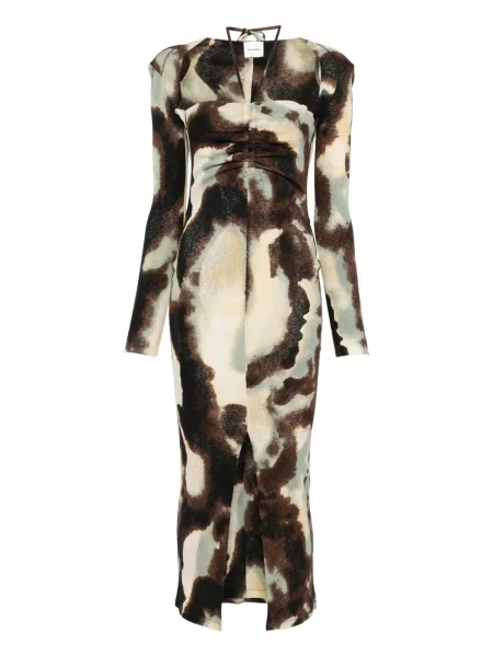 Rochie maxi Nanushka de costum verde