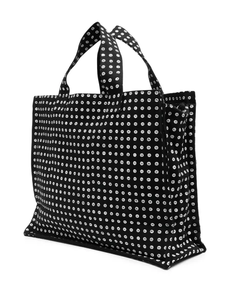 Geantă shopper 10 Corso Como cu buline cu imagine negru