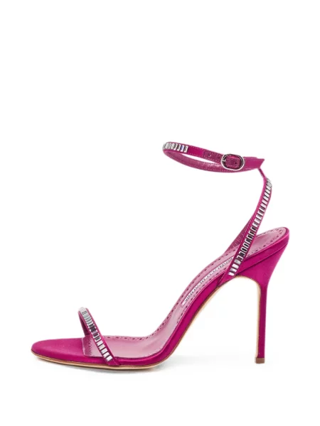 Sandale Manolo Blahnik cu bretele violet