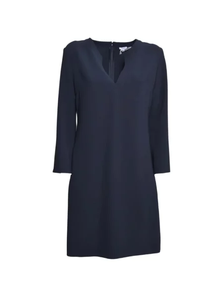 Rochie mini Aspesi cu decolteu în V de costum mini albastru