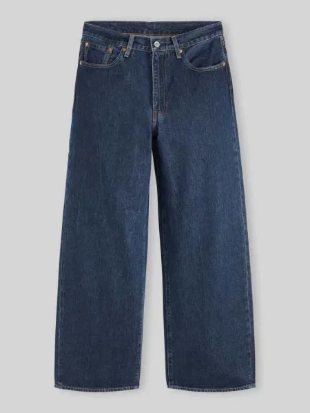 Levi's jeansy wide leg BAGGY WIDE LEG niebieskie