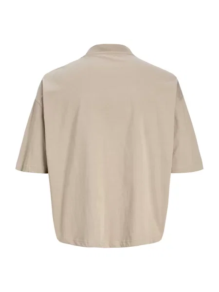 JACK & JONES Tričko JCOBIARRITZ nebielená / kapučíno