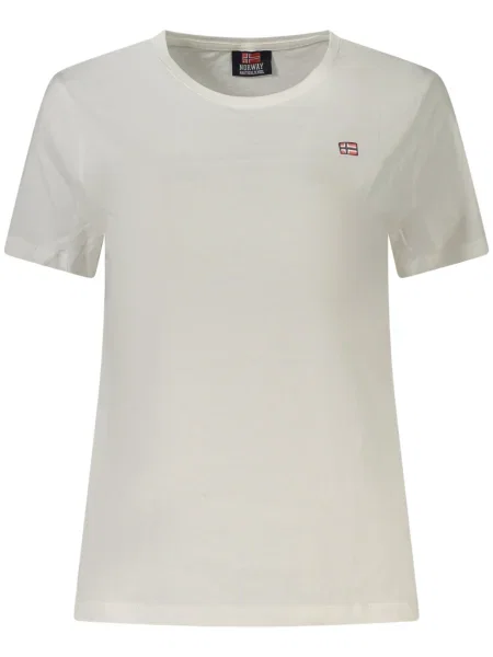 Kratek majica Norway 1963 bela