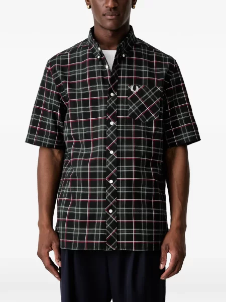 Cămașă Fred Perry în carouri albastru