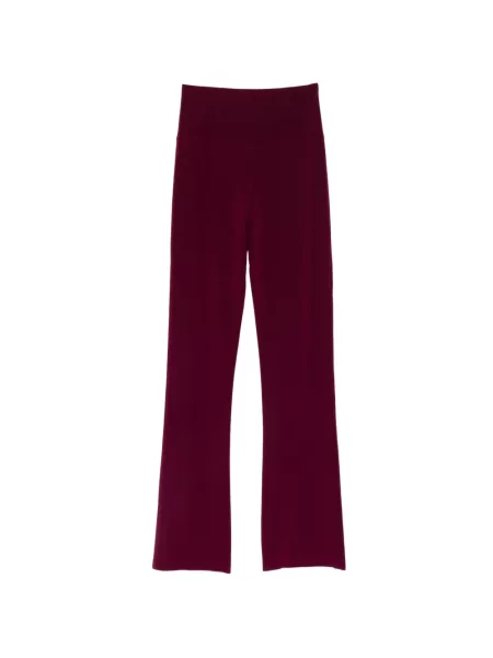Pantaloni Norma Kamali roșu