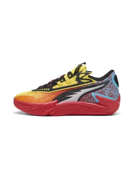 Sneakersy Puma z nadrukiem pomarańczowe