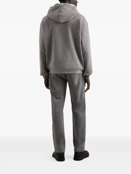 Pantaloni Dolce & Gabbana cu broderie cu dungi gri