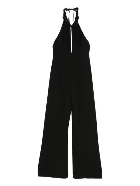 Kombinezon Gemy Maalouf z dekoltem halter czarny