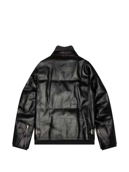 Geanta de piele Sacai negru