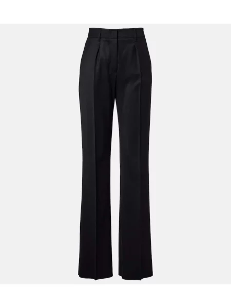 Pantaloni Max Mara de lână negru