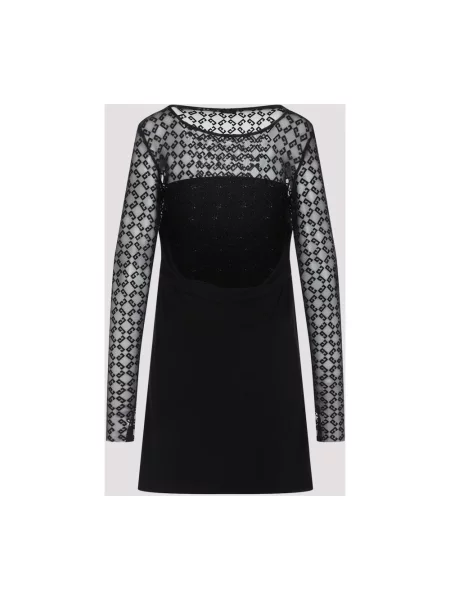 Sukienka Givenchy z długim rękawem z dżerseju elegancka czarna