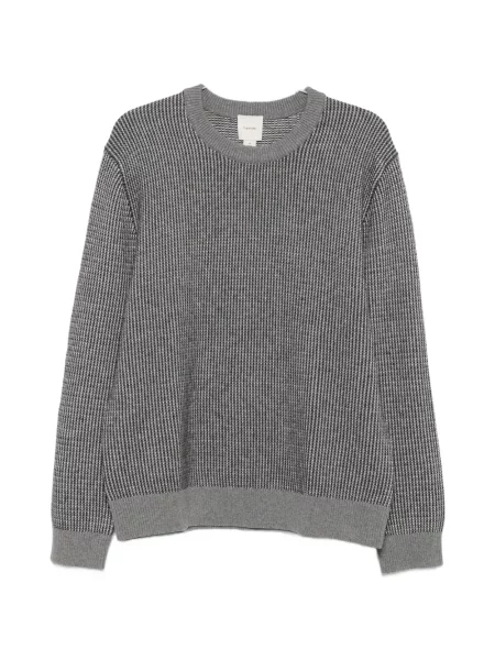 Pulover Calvin Klein cu decolteu rotund gri