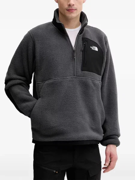 Hanorac din fleece The North Face din fleece gri