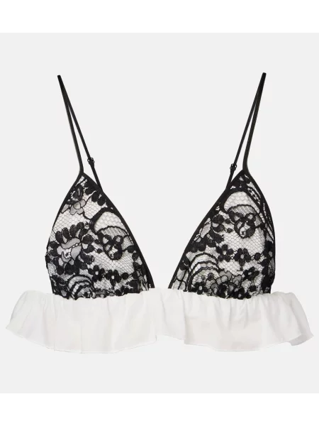 Sutien Prada din dantelă negru