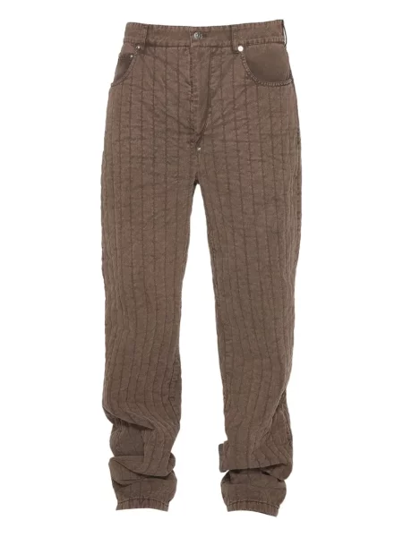 Matlasat pantaloni Mugler maro