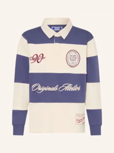 Jack&Jones Rugbyové Tričko / krémová modrá