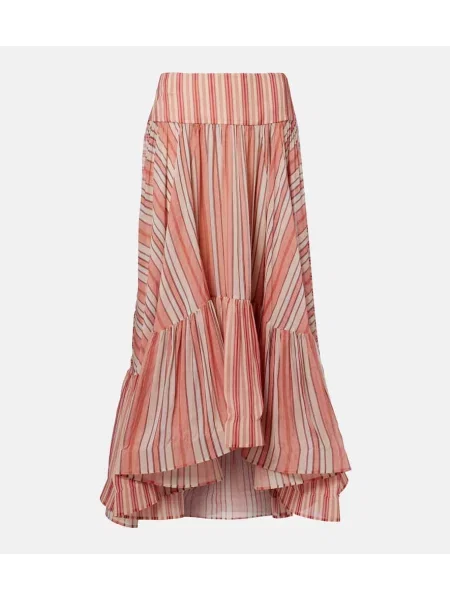 Fustă midi Zimmermann până la genunchi roșu