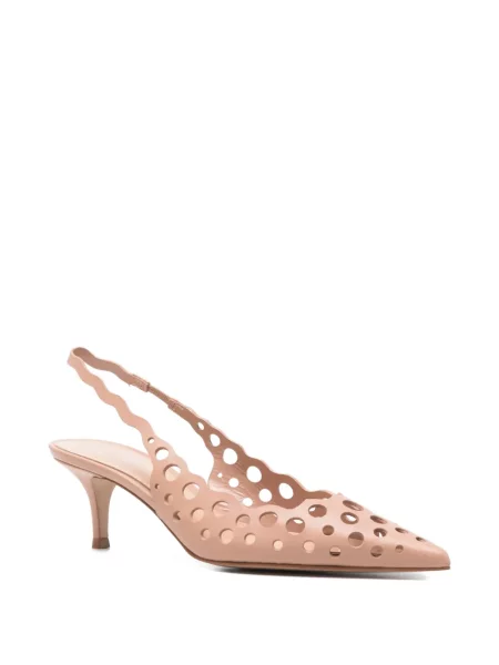 Pantofi cu toc Gianvito Rossi slingback roz